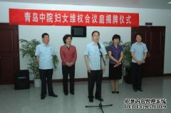 青島中院“婦女維權(quán)合議庭”揭牌